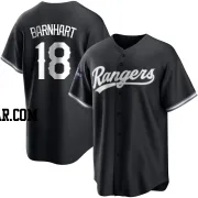 Tucker Barnhart Men's Texas Rangers White Replica Black 2023 World Series Champions Jersey