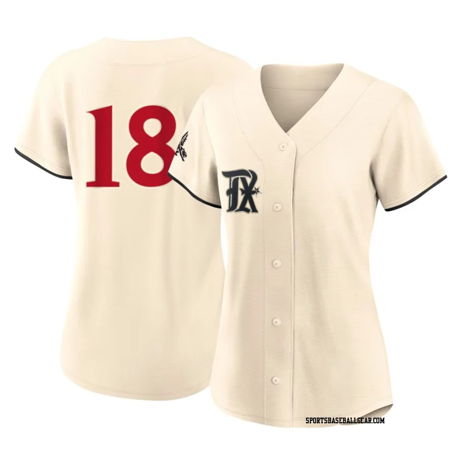 Tucker Barnhart Women's Texas Rangers Cream Replica 2023 City Connect Jersey