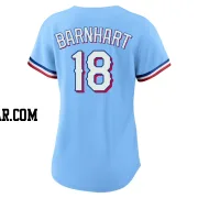 Tucker Barnhart Women's Texas Rangers Light Blue Replica Alternate Jersey