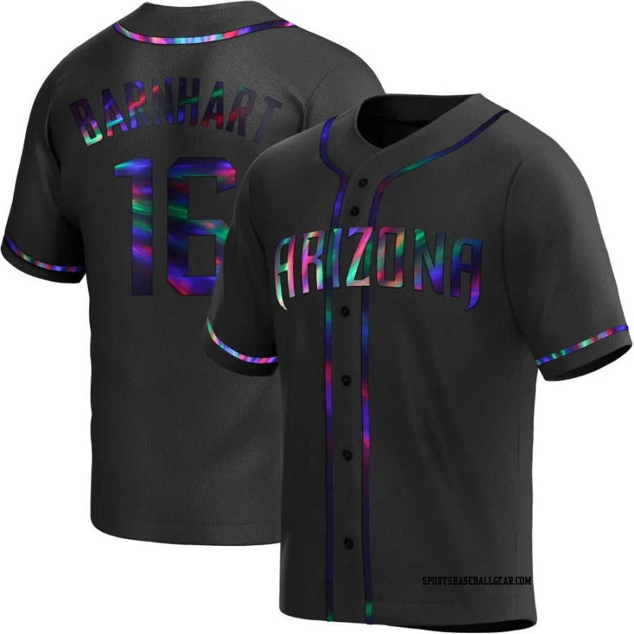 Tucker Barnhart Youth Arizona Diamondbacks Black Holographic Replica Alternate Jersey