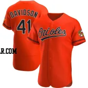 Tucker Davidson Men's Baltimore Orioles Orange Authentic Alternate Jersey