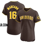 Tucupita Marcano Men's San Diego Padres Brown Elite Road Vapor Premier Jersey