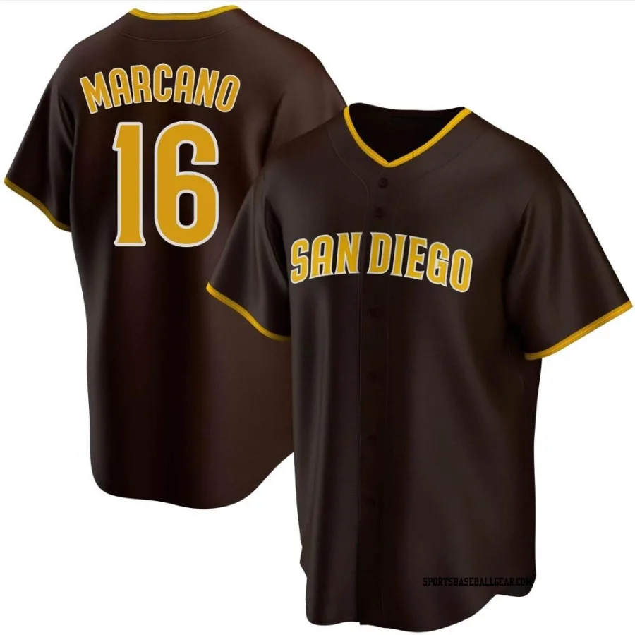 Tucupita Marcano Men's San Diego Padres Brown Replica Road Jersey