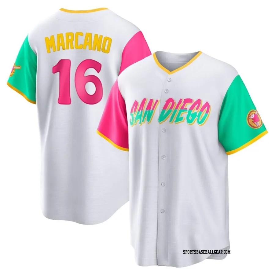 Tucupita Marcano Youth San Diego Padres White Replica 2022 City Connect Jersey