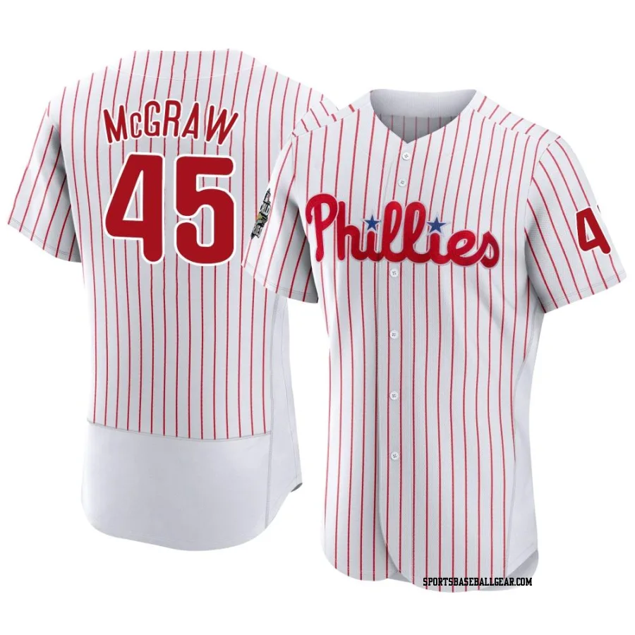 Tug McGraw Men's Philadelphia Phillies White Authentic 2022 World Series Home Jersey