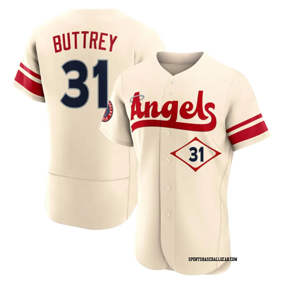 Ty Buttrey Men's Los Angeles Angels Cream Authentic 2022 City Connect Jersey