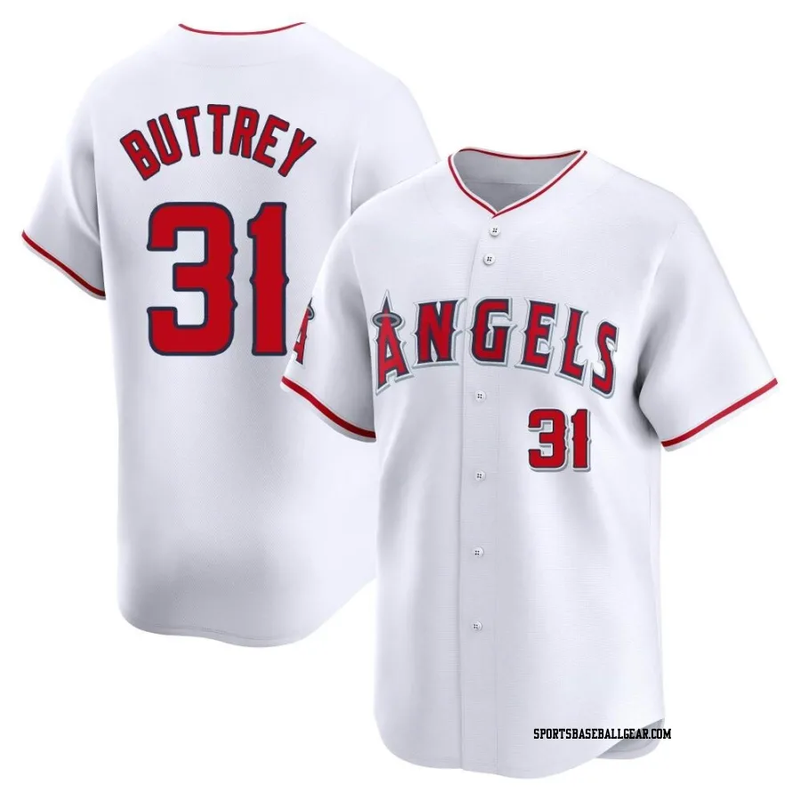 Ty Buttrey Youth Los Angeles Angels White Limited Home Jersey