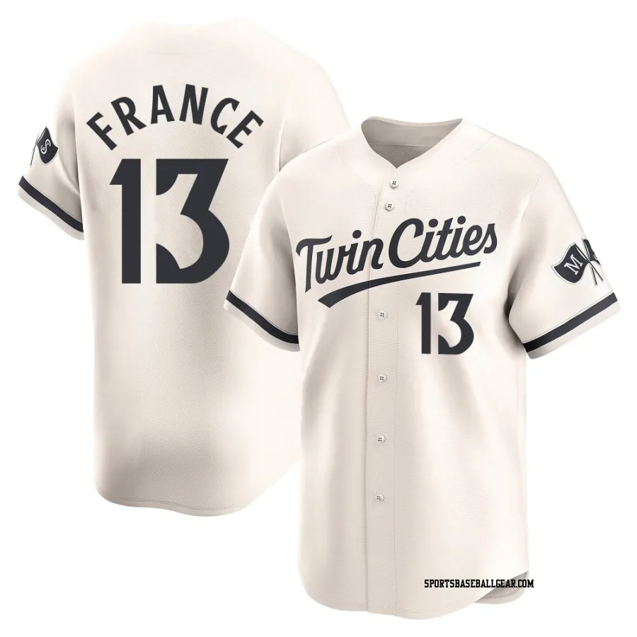 Ty France Men's Minnesota Twins Cream Limited Alternate Jersey