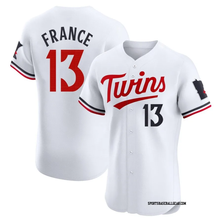 Ty France Men's Minnesota Twins White Elite Home Jersey
