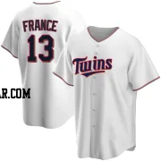 Ty France Men's Minnesota Twins White Replica Home Jersey