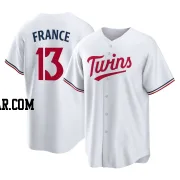 Ty France Men's Minnesota Twins White Replica Home Jersey