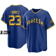 Ty France Men's Seattle Mariners Royal Replica 2023 City Connect Jersey