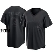 Ty France Men's Toronto Blue Jays Black Replica Pitch Fashion Jersey
