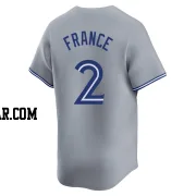 Ty France Men's Toronto Blue Jays Gray Limited Away Jersey