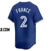 Ty France Men's Toronto Blue Jays Royal Limited Alternate Jersey