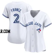 Ty France Women's Toronto Blue Jays White Limited Home Jersey