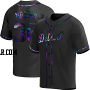 Ty Madden Men's Detroit Tigers Black Holographic Replica Alternate Jersey