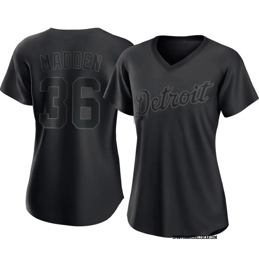 Ty Madden Women's Detroit Tigers Black Authentic Pitch Fashion Jersey