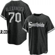 Tyler Alexander Men's Chicago White Sox Black Replica 2021 City Connect Jersey