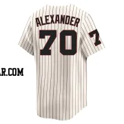 Tyler Alexander Men's Chicago White Sox Cream Limited Throwback Cooperstown Jersey