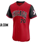 Tyler Alexander Men's Chicago White Sox Red/Black Elite 2025 City Connect Jersey