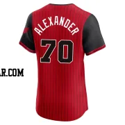 Tyler Alexander Men's Chicago White Sox Red/Black Elite 2025 City Connect Jersey