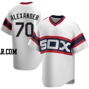 Tyler Alexander Men's Chicago White Sox White Replica Cooperstown Collection Jersey
