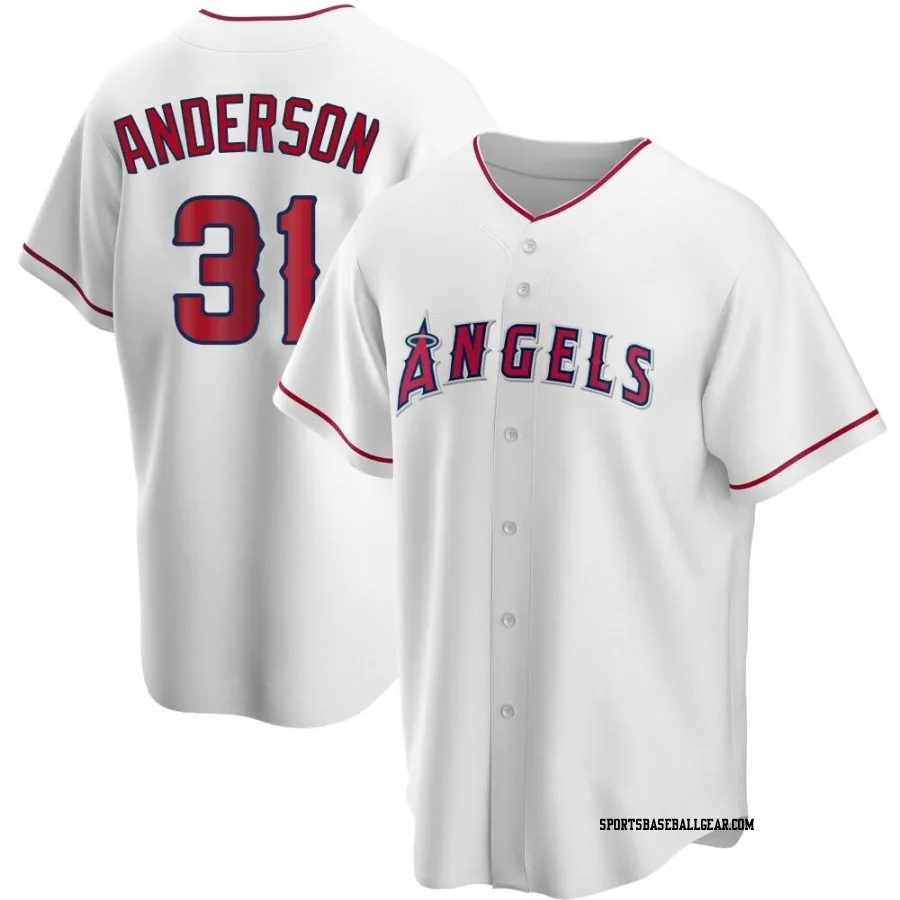 Tyler Anderson Youth Los Angeles Angels White Replica Home Jersey