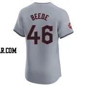 Tyler Beede Men's Cleveland Guardians Gray Elite Road Jersey