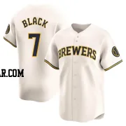 Tyler Black Men's Milwaukee Brewers Cream Limited Home Jersey
