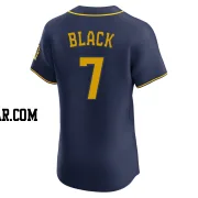 Tyler Black Men's Milwaukee Brewers Navy Elite Alternate Jersey