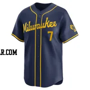 Tyler Black Men's Milwaukee Brewers Navy Limited Alternate Jersey