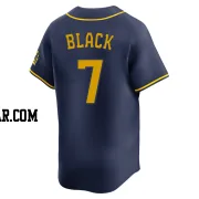Tyler Black Men's Milwaukee Brewers Navy Limited Alternate Jersey