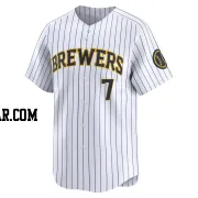 Tyler Black Men's Milwaukee Brewers White Limited Alternate Jersey