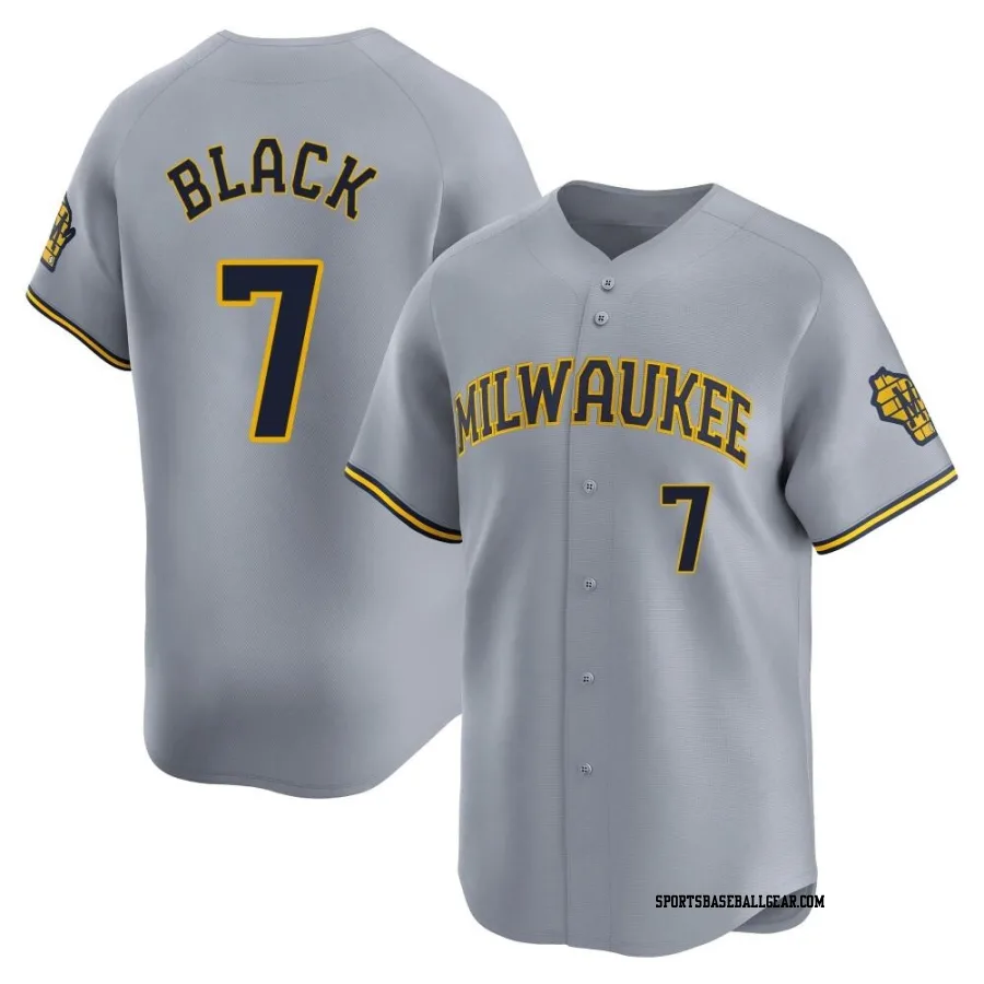 Tyler Black Youth Milwaukee Brewers Gray Limited Away Jersey