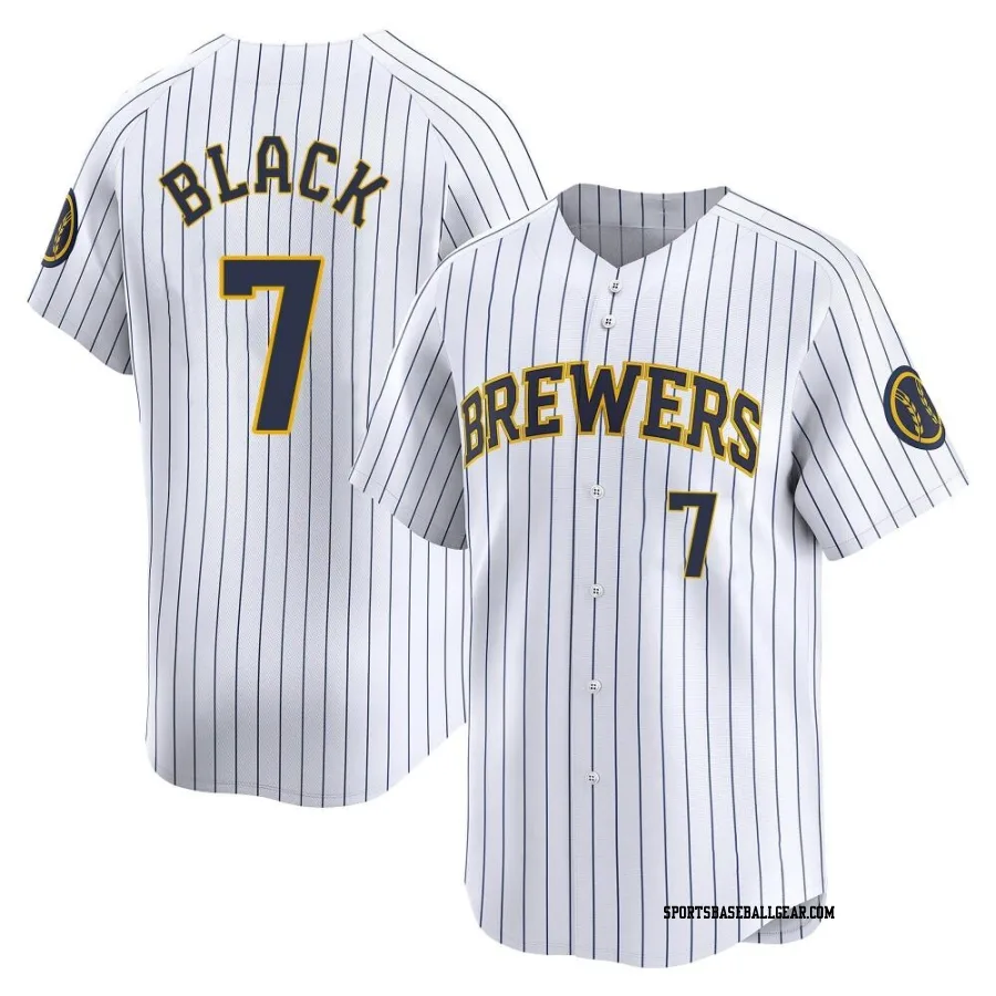 Tyler Black Youth Milwaukee Brewers White Limited Alternate Jersey