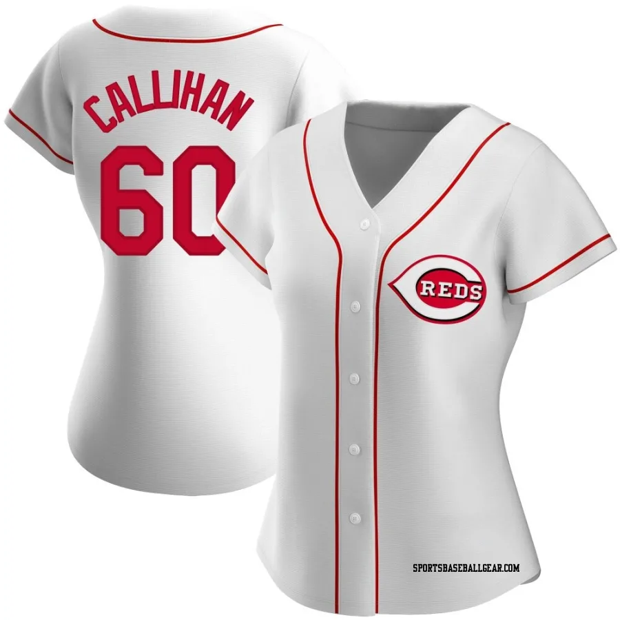 Tyler Callihan Women's Cincinnati Reds White Authentic Home Jersey