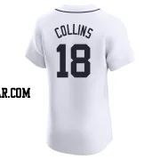 Tyler Collins Men's Detroit Tigers White Elite Home Jersey