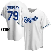 Tyler Cropley Men's Kansas City Royals White Replica Home Jersey