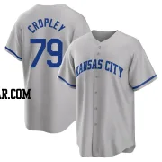 Tyler Cropley Youth Kansas City Royals Gray Replica 2022 Road Jersey