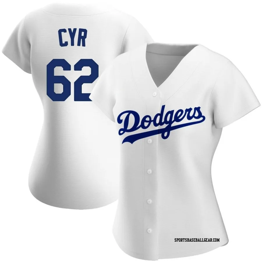 Tyler Cyr Women's Los Angeles Dodgers White Replica Home Jersey