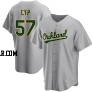 Tyler Cyr Youth Oakland Athletics Gray Replica Road Jersey