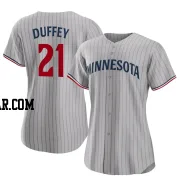 Tyler Duffey Women's Minnesota Twins Gray Replica Road Jersey