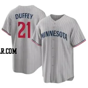 Tyler Duffey Youth Minnesota Twins Gray Replica Road Jersey
