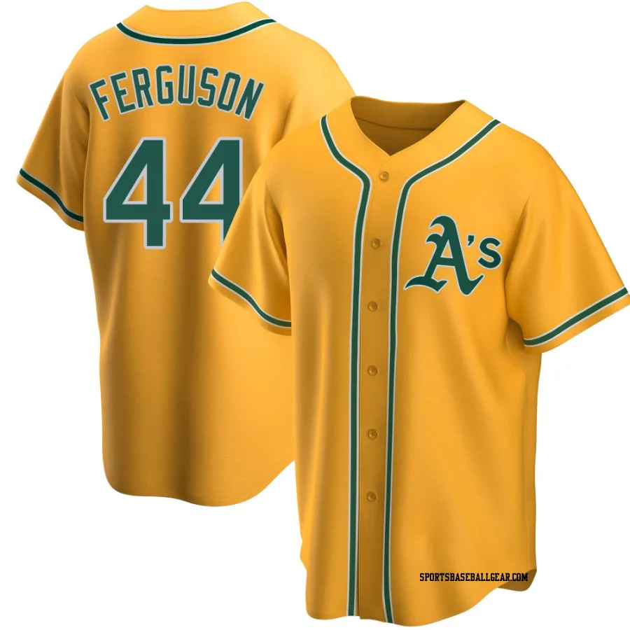 Tyler Ferguson Men's Oakland Athletics Gold Replica Alternate Jersey