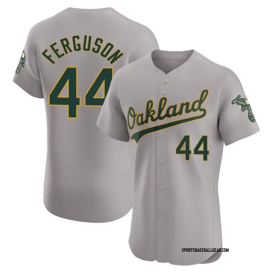 Tyler Ferguson Men's Oakland Athletics Gray Elite Road Jersey