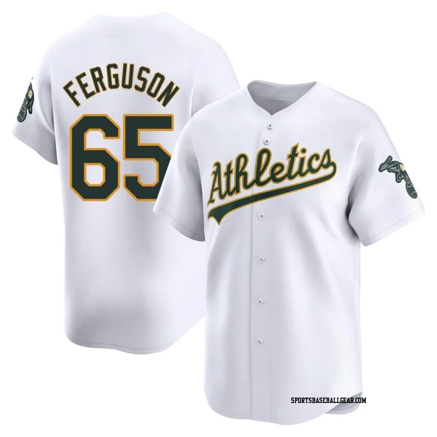Tyler Ferguson Men's Oakland Athletics White Limited Home Jersey