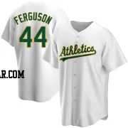 Tyler Ferguson Men's Oakland Athletics White Replica Home Jersey