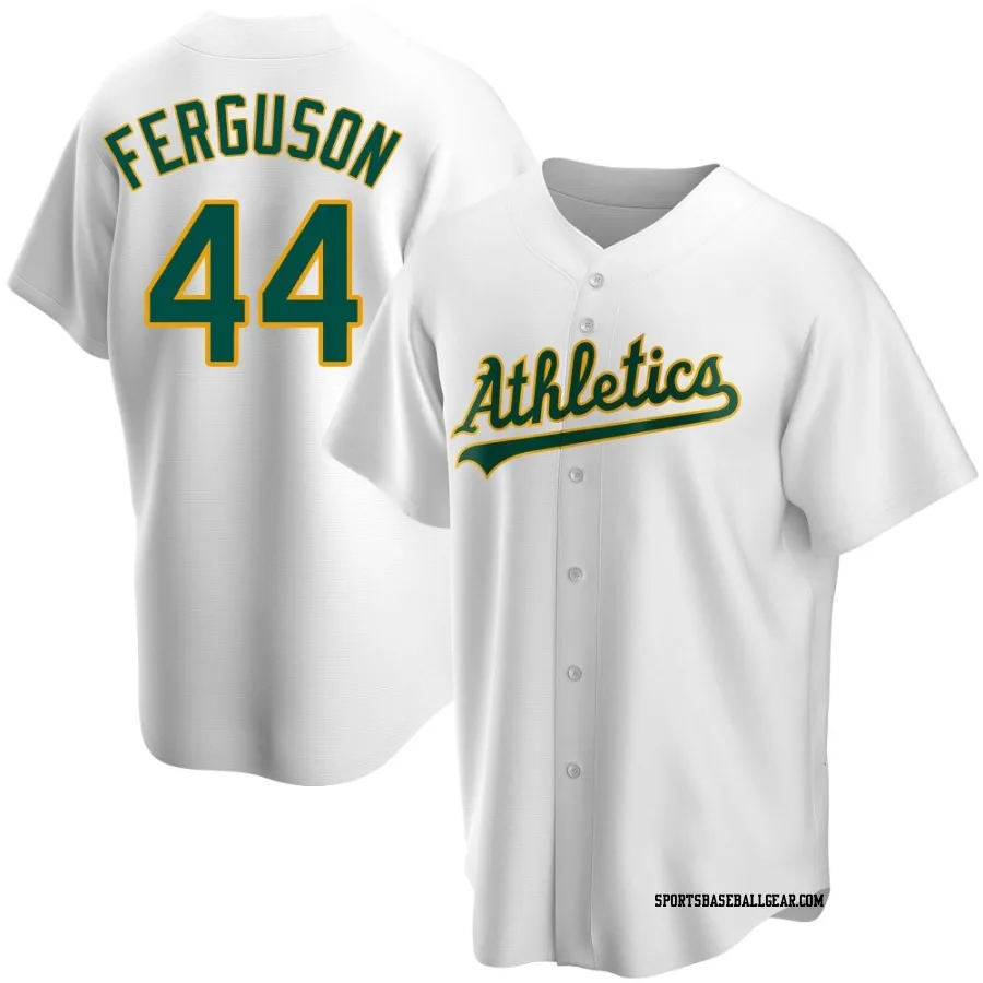 Tyler Ferguson Men's Oakland Athletics White Replica Home Jersey