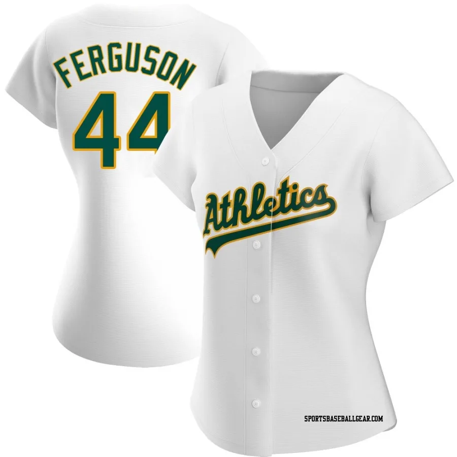 Tyler Ferguson Women's Oakland Athletics White Replica Home Jersey